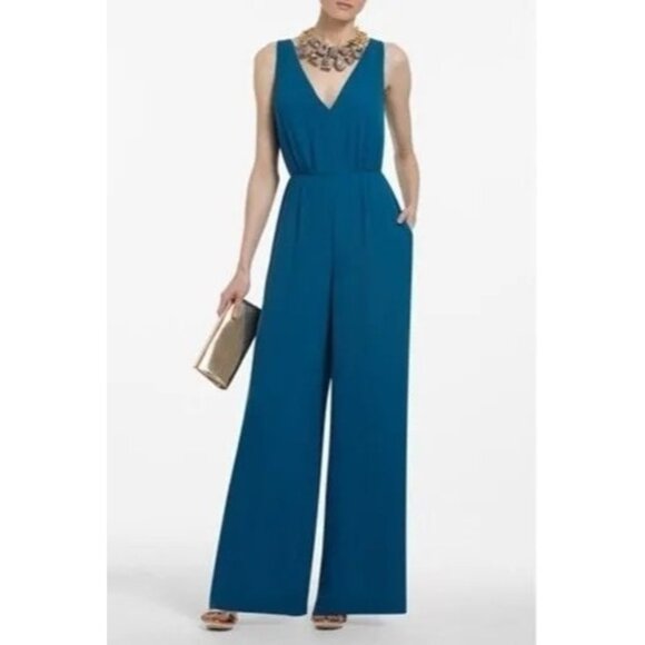 BCBG Max Azaria Pants - BCBG Max Azaria Camellia Jumpsuit Deep Azure